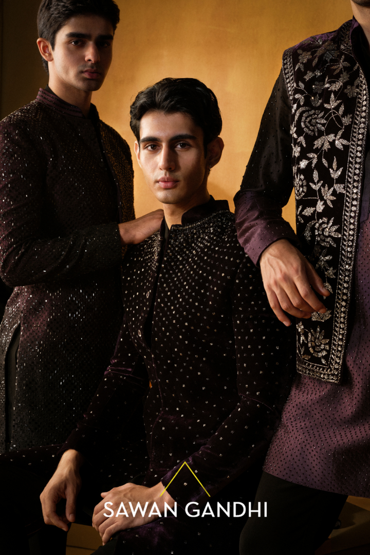 Wine cutdana bandhgala