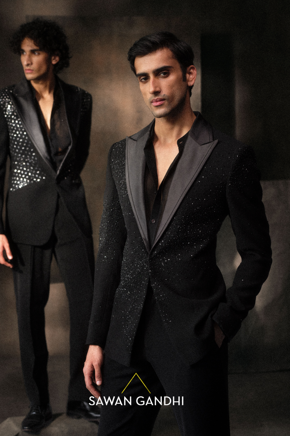 Black Scattered Swarosvki Jacket