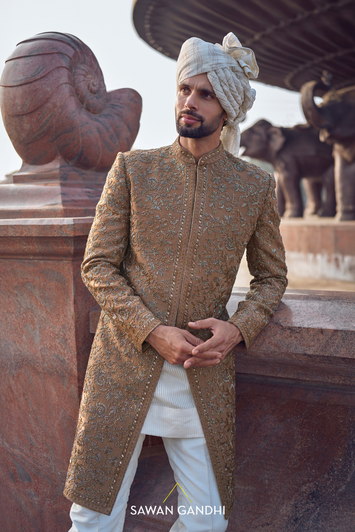 COFFEE GOLD SHERWANI