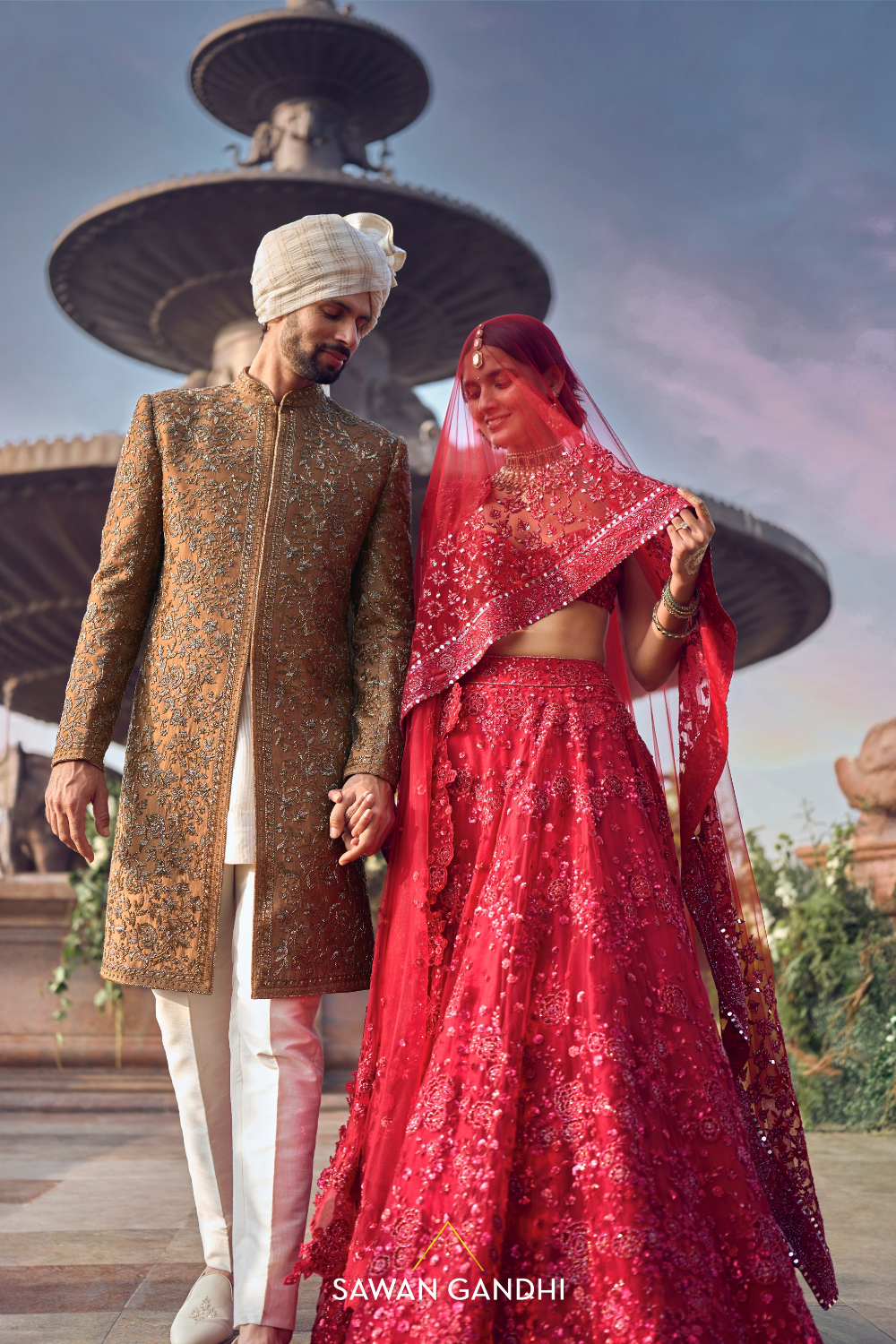 COFFEE GOLD SHERWANI