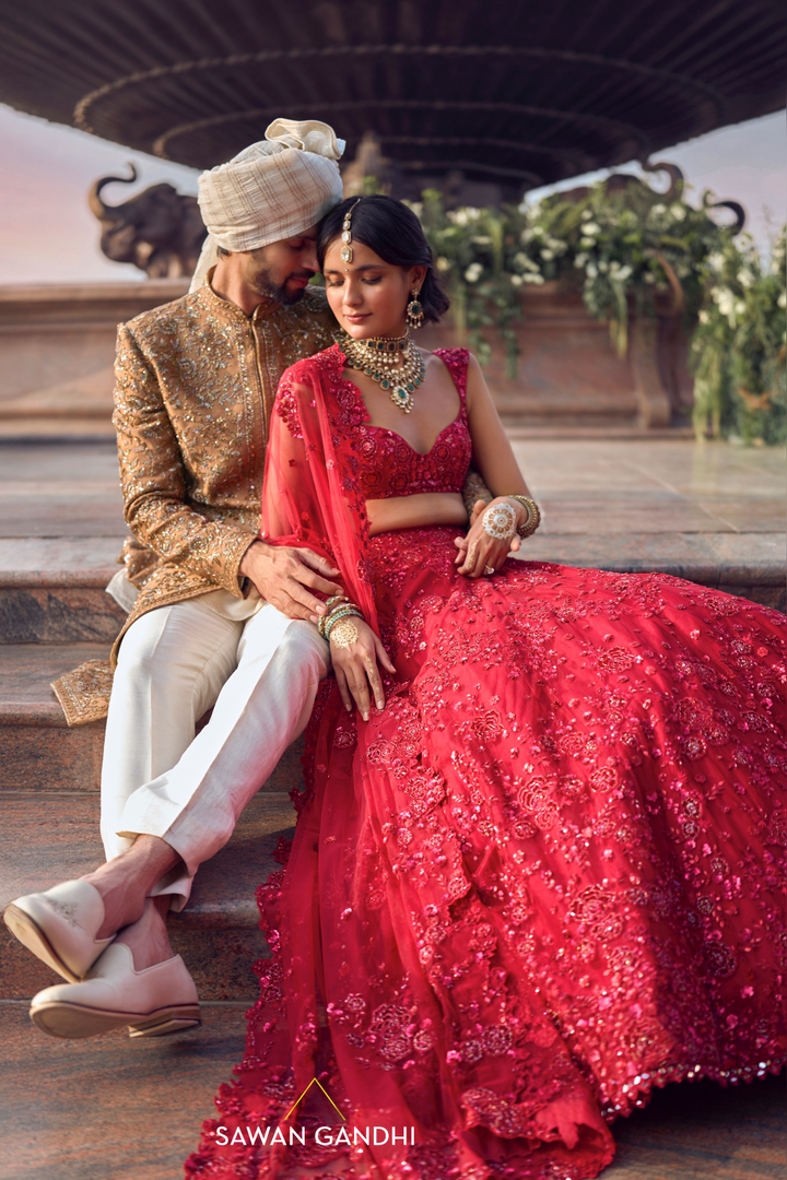 COFFEE GOLD SHERWANI