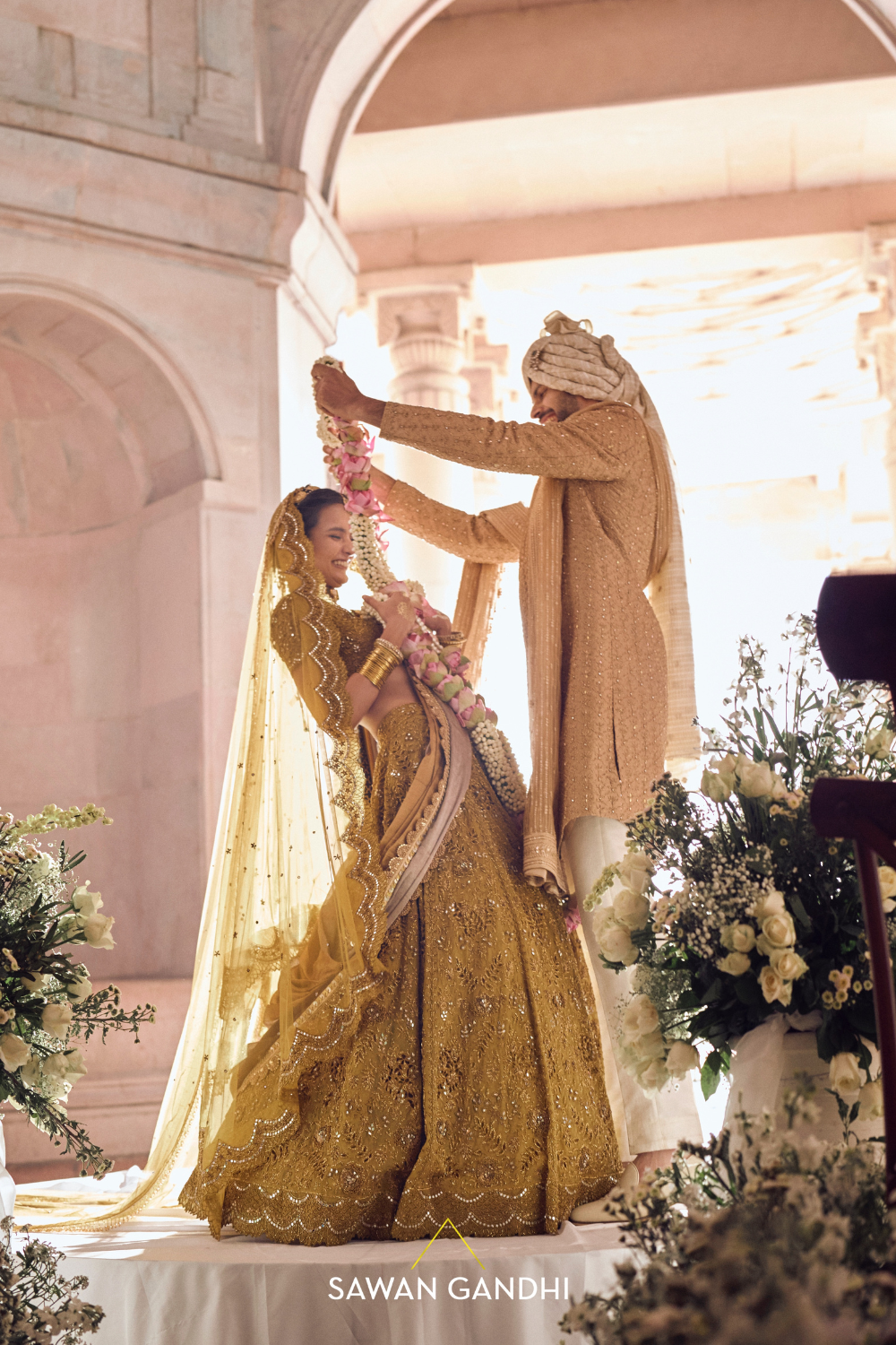MUSTARD GOLD CUTWORK LEHENGA
