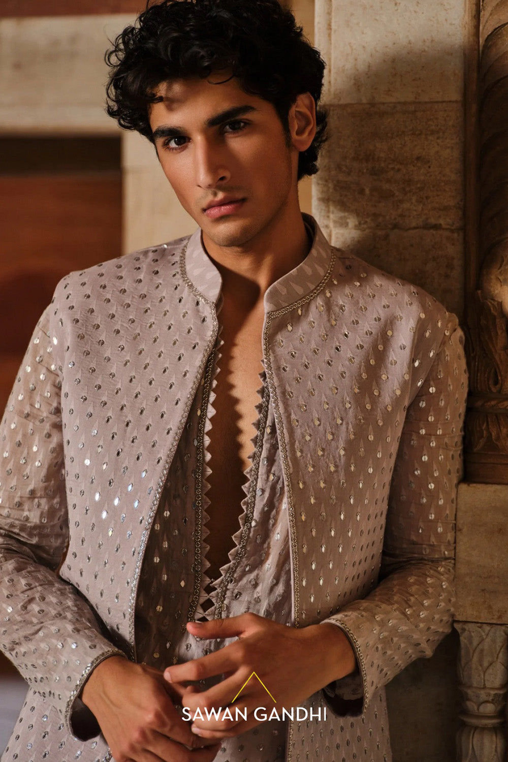 Grey Nehru kurta set