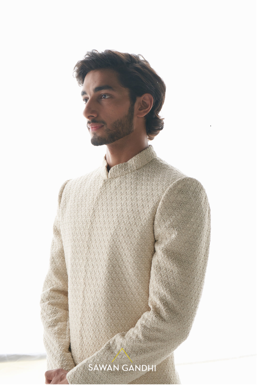 Ivory teen patti sherwani