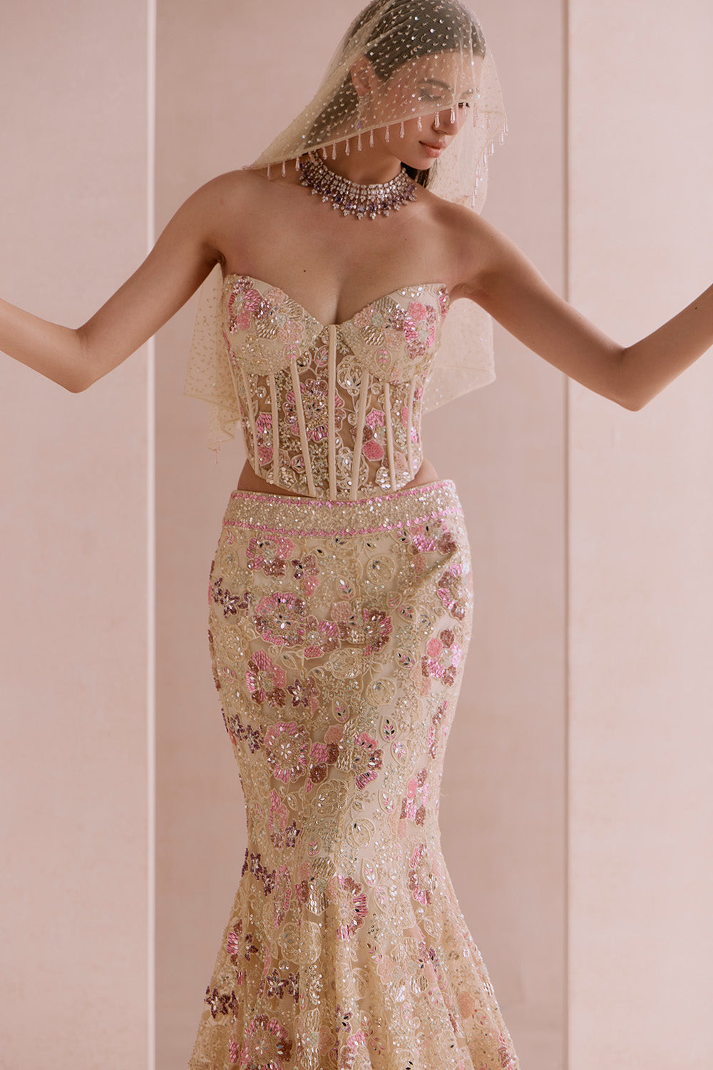 Ivory applique fishcut