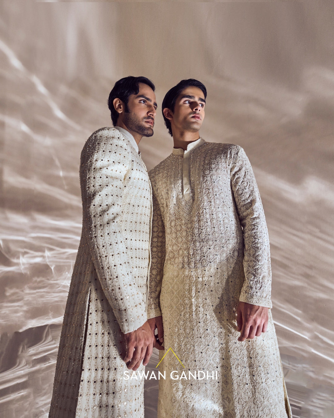 Ivory chikankari kurta