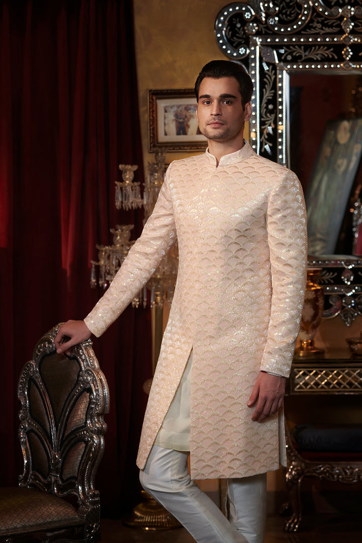 Heavy Cutdana and sequin work sherwani