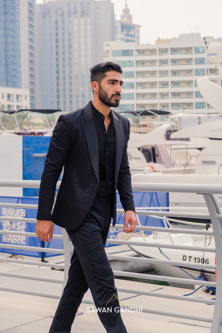 Black sequins jacket