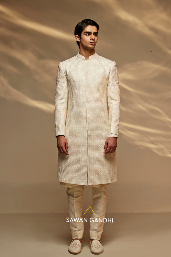 Pearl sherwani