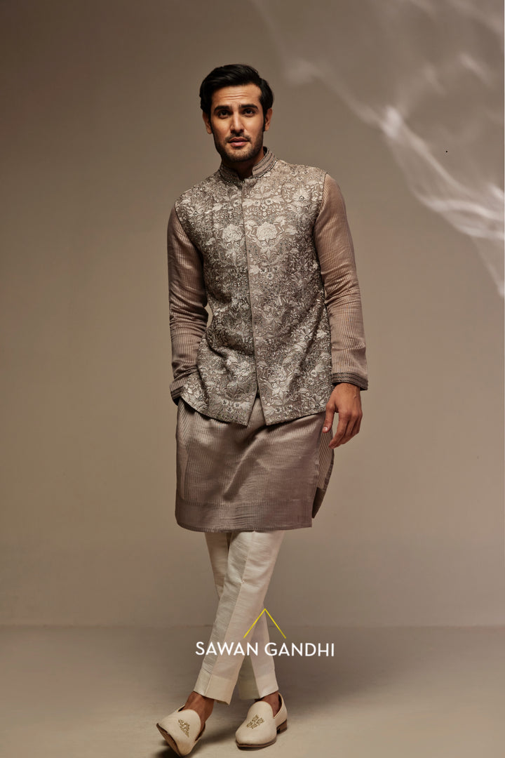 Grey Nehru and Kurta